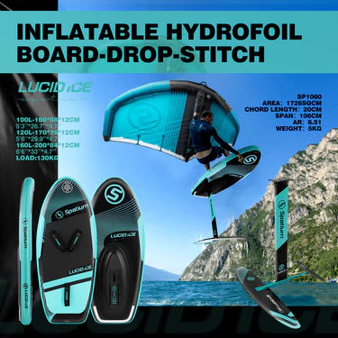 Spatium Wingfoil Hydrofoil Board Set - Lucid ice