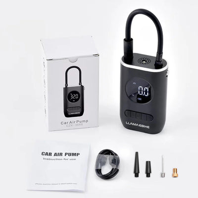 LLAMA TRIKE Portable Rechargeable Air Pump for Car Bicycle and Motorcycle Tires