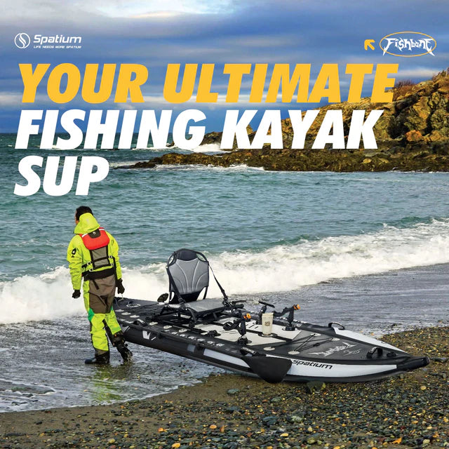 FishBone Basic Electric Drive Set – Inflatable Fishing Board with IFUNGOO Y2B1 Motor