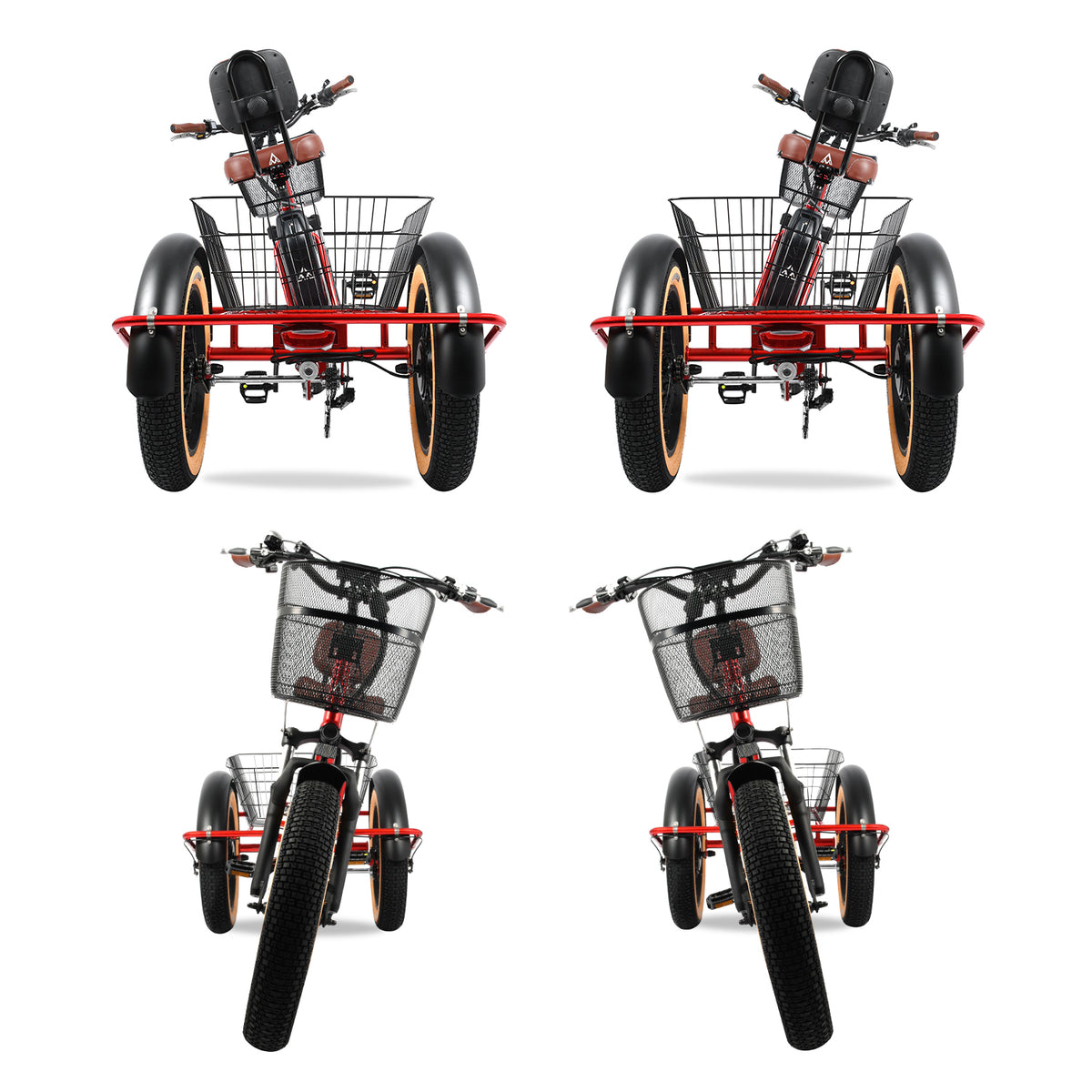 U-Trike U-750 Tilting Fat Tire Electric Trike