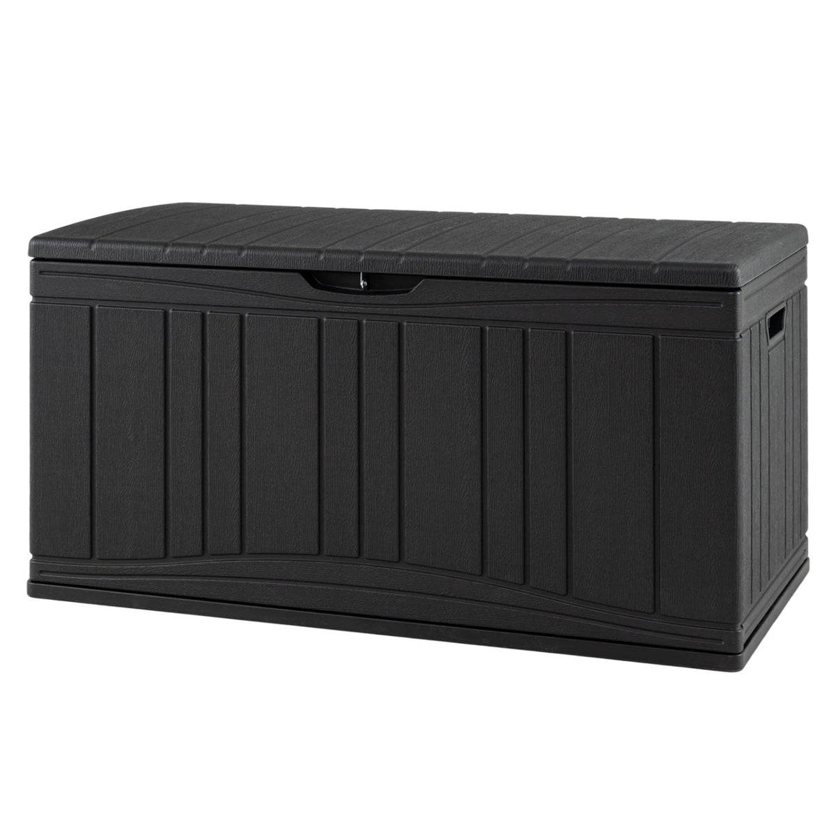 80-Gallon Outdoor Deck Storage Box with Lockable Lid