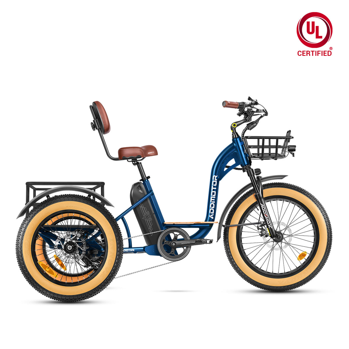 Grandtan M-340 Full-Suspension Fat Tire Electric Trike