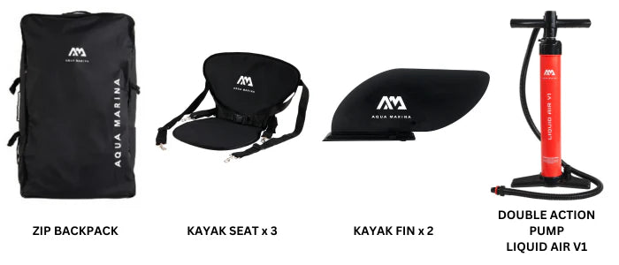 Aqua Marina TOMAHAWK AIR-C 15'8" Inflatable High Pressure Speed Kayak / Canoe