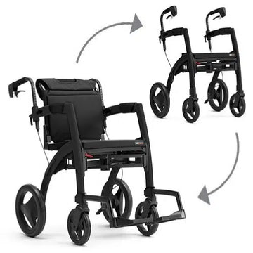 Rollz Motion 2.1 Rollator Walker & Wheelchair