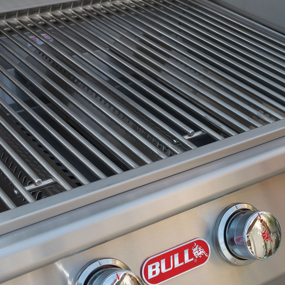 Bull Angus 30-Inch 4-Burner Built-In Gas Grill with Rear Infrared Burner & Rotisserie