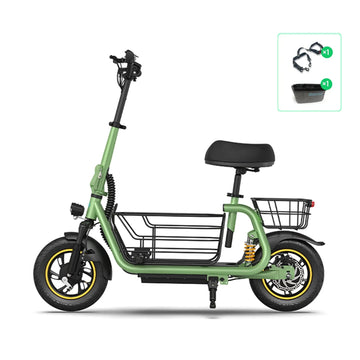 Gyroor C1 Pro 550W Electric Scooter with Seat – Dual Suspension, 25-Mile Range