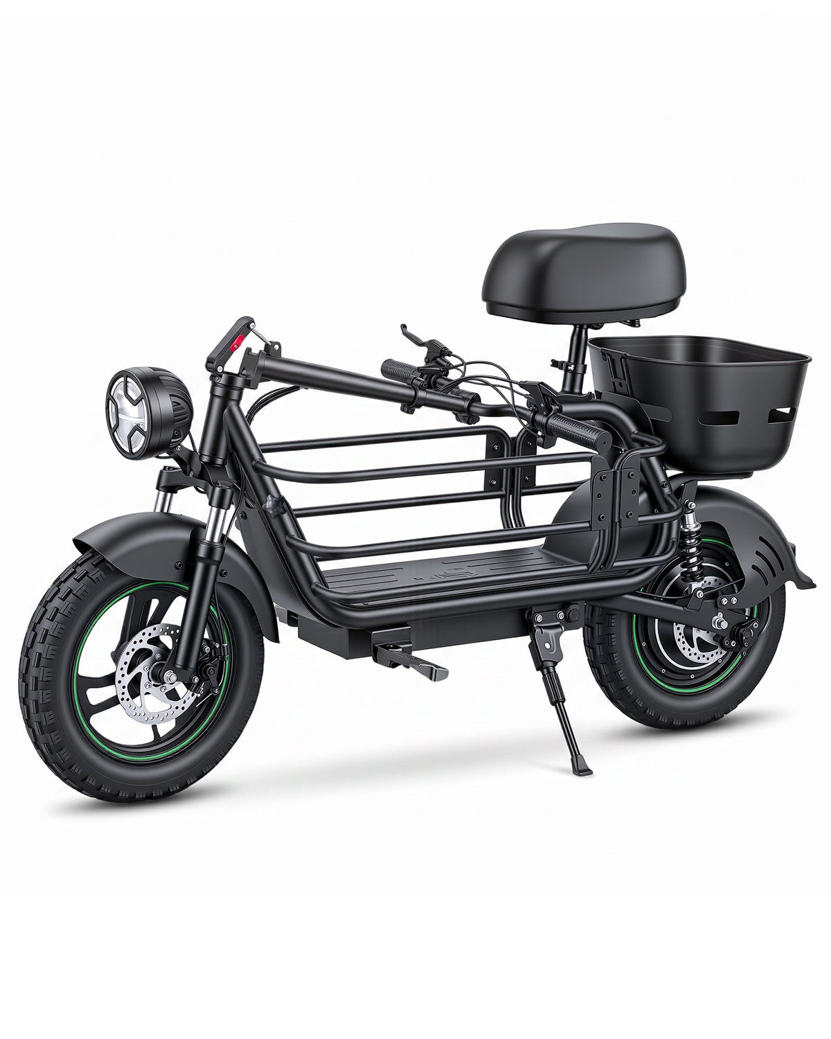 Gyroor C1Max 850W Electric Scooter with Seat, Dual Baskets & Pet Carrier (Pre-Order)