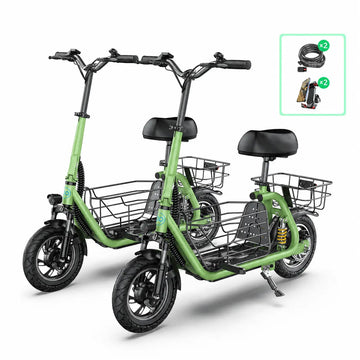 Gyroor C1 Pro 550W Electric Scooter with Seat – Dual Suspension, 25-Mile Range