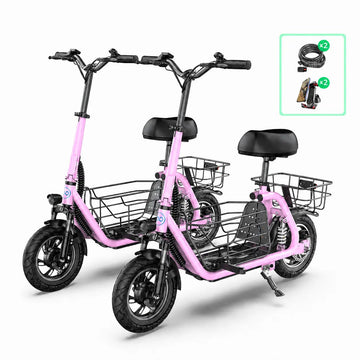 Gyroor C1 Pro 550W Electric Scooter with Seat – Dual Suspension, 25-Mile Range