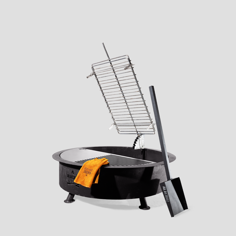 40-Inch Cuyano Argentine Open Fire Grill – Compact Outdoor BBQ