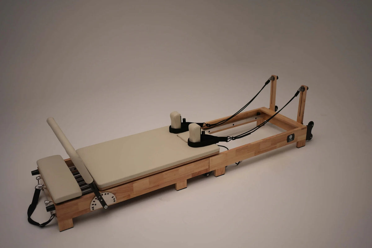 Foldable Eco Warrior Pilates Reformer with Jumpboard & Box