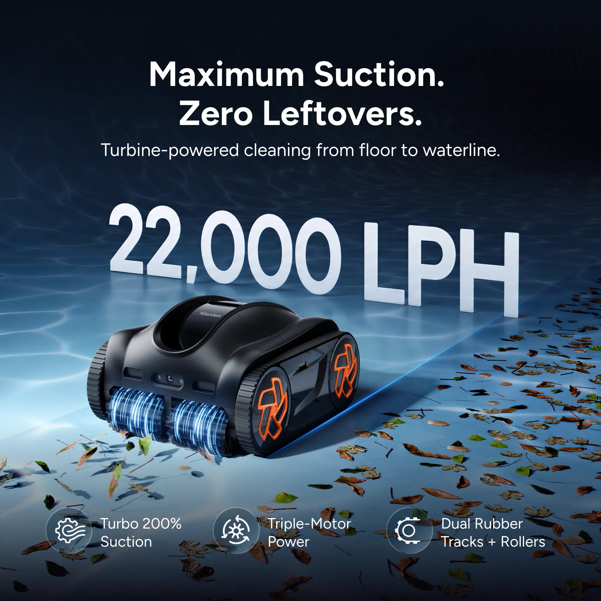 iGarden Robotic Pool Cleaner K-AI 65