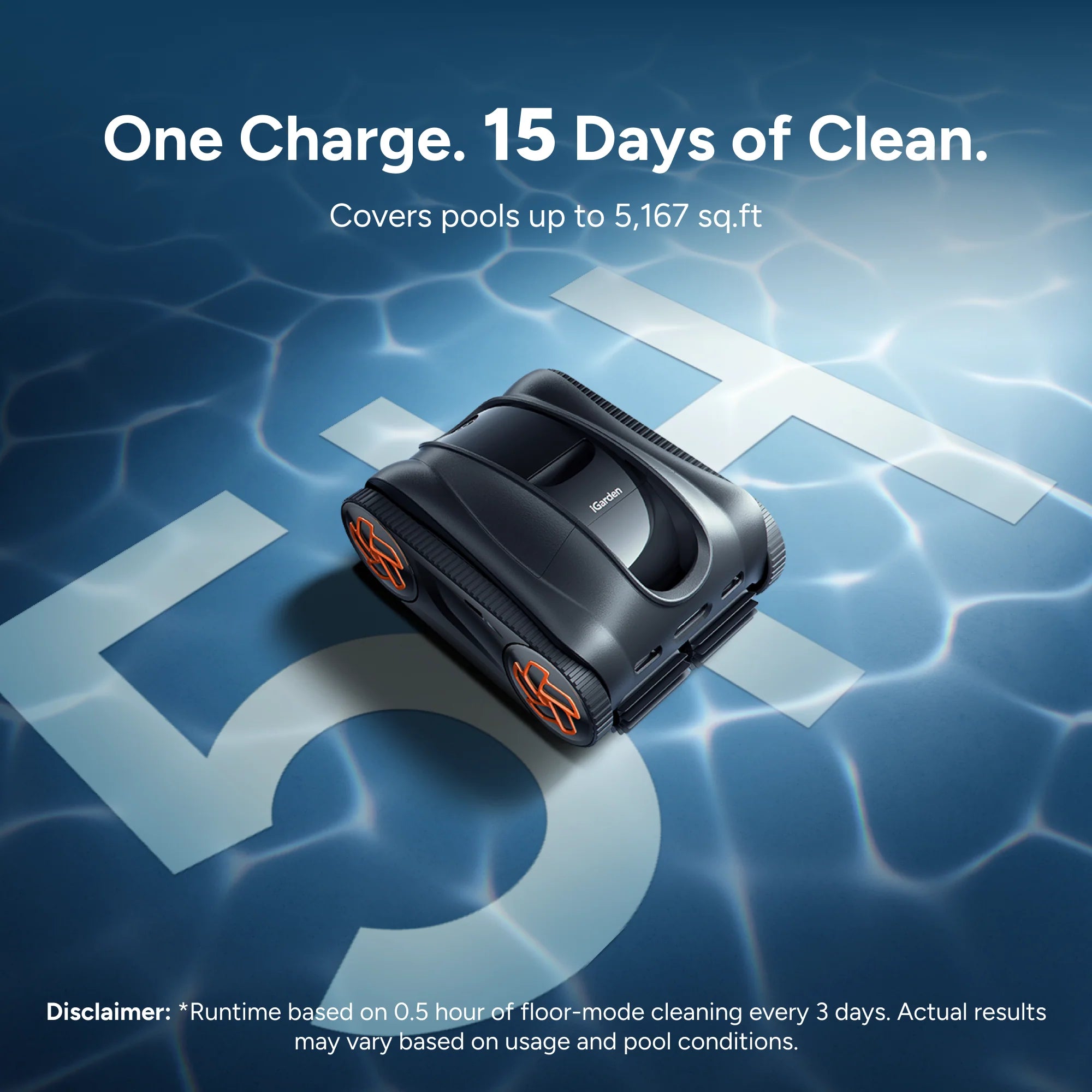 iGarden Robotic Pool Cleaner K-AI 65