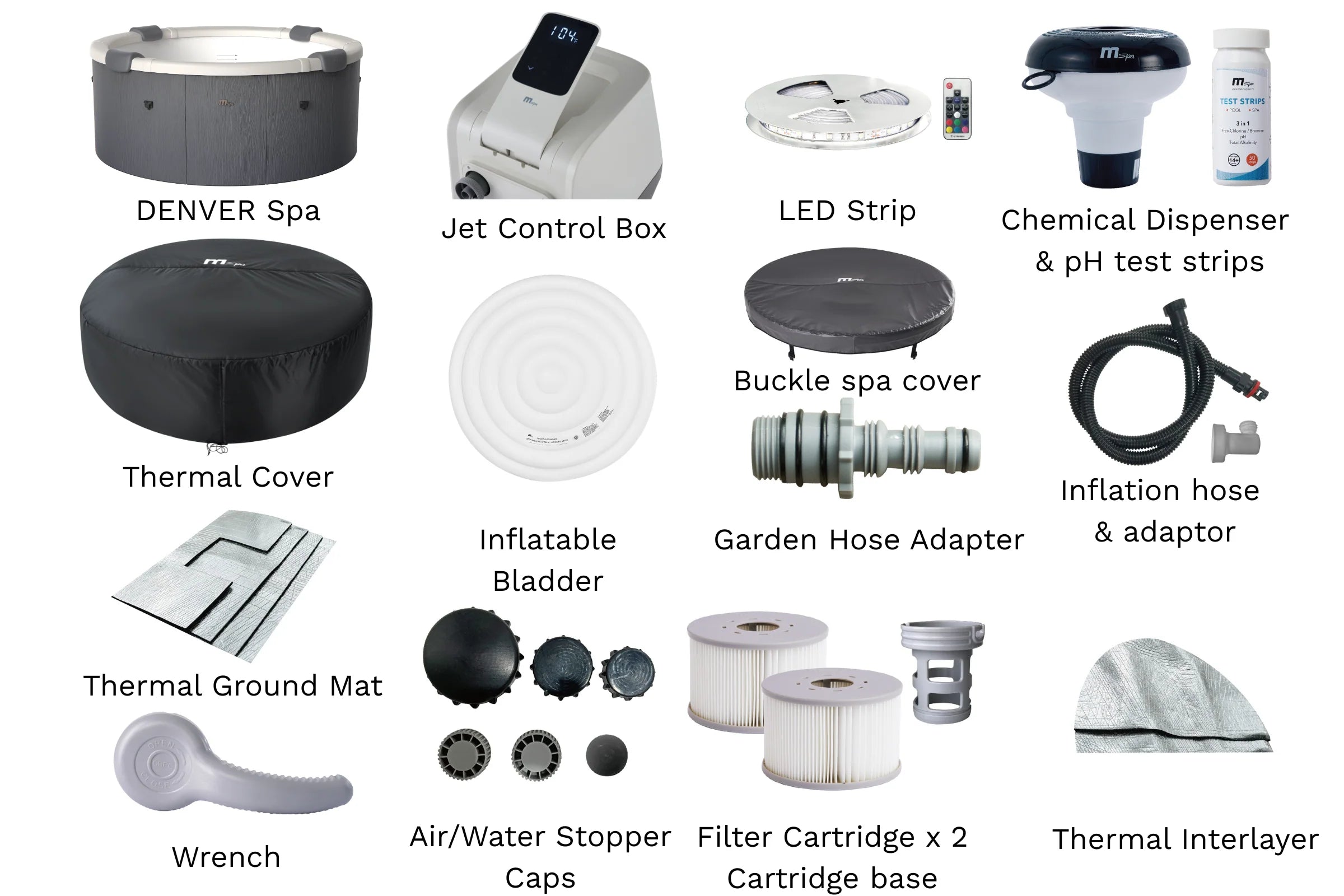 MSPA | DENVER | Frame Series | Rigid Hot Tub & Spa | Upto 6 Person