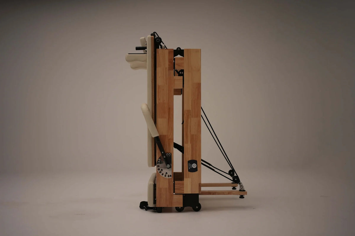 Foldable Eco Warrior Pilates Reformer with Jumpboard & Box