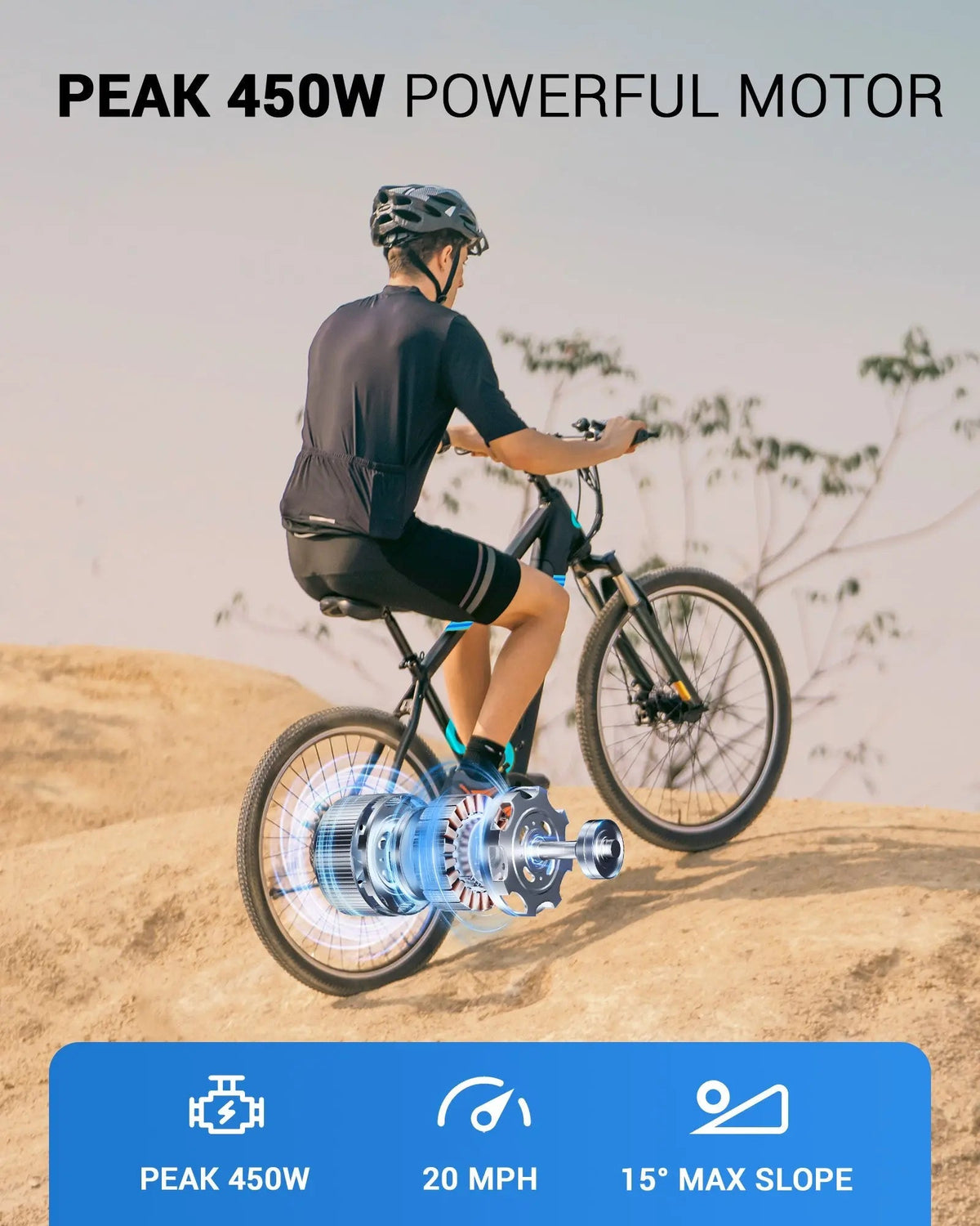 Gyroor EB262/EB263 26" Electric Bike – 350W/550W, 36V/48V, Shimano Gearing