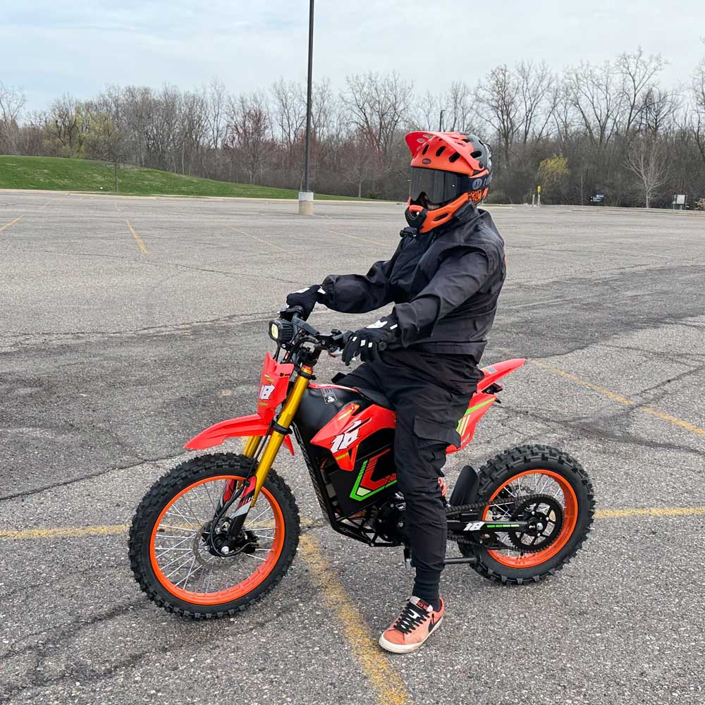 HappyRun F18 Electric Dirt Bike with Mid-Drive for Teens & Adults