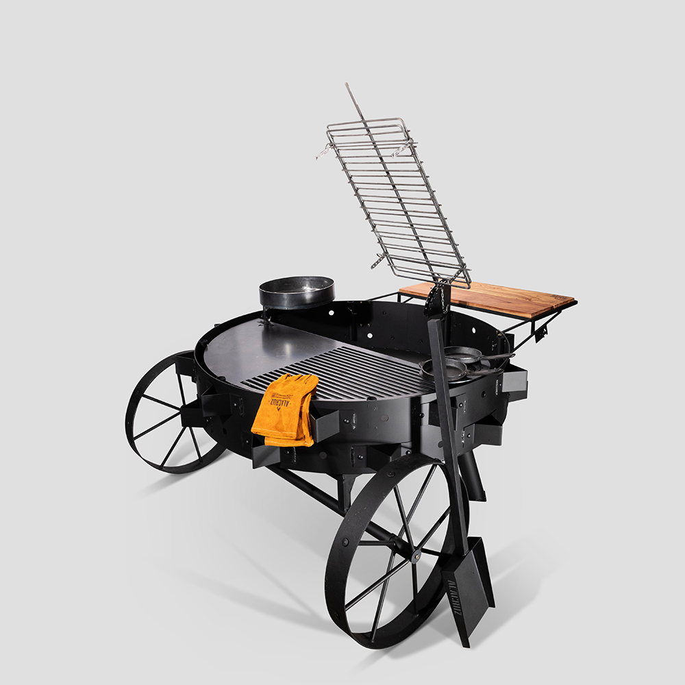 51-Inch Facon Argentine Open Fire Grill – Iron Outdoor BBQ Grill