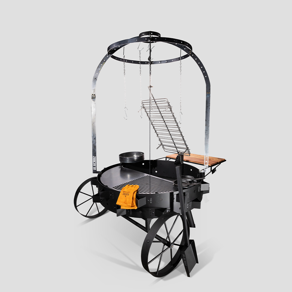 51-Inch Argentine Open Fire Grill with Pajarera – Outdoor BBQ Grill