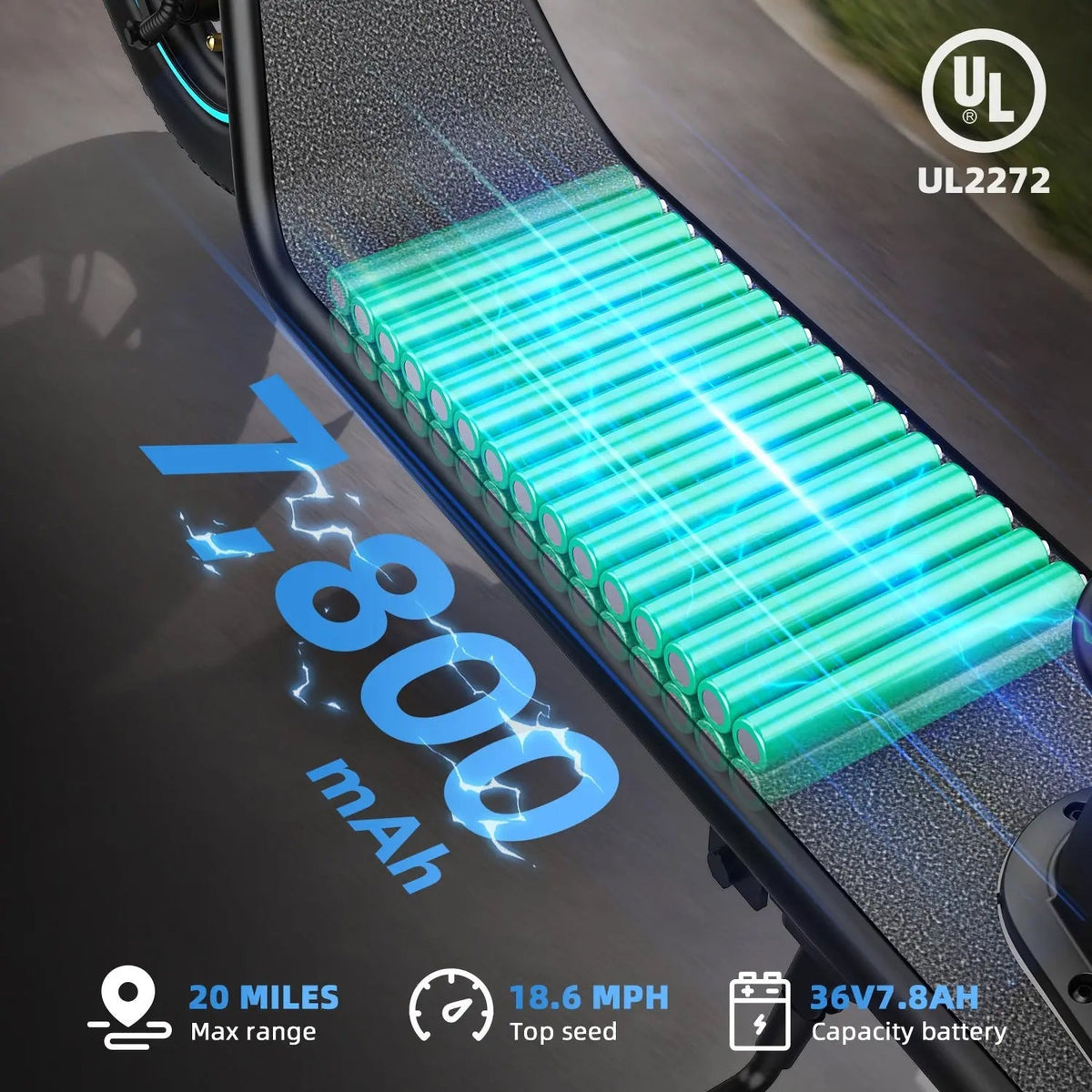 Gyroor X2 550W Electric Scooter – 800W Peak, 12 Pneumatic Tires, Folding