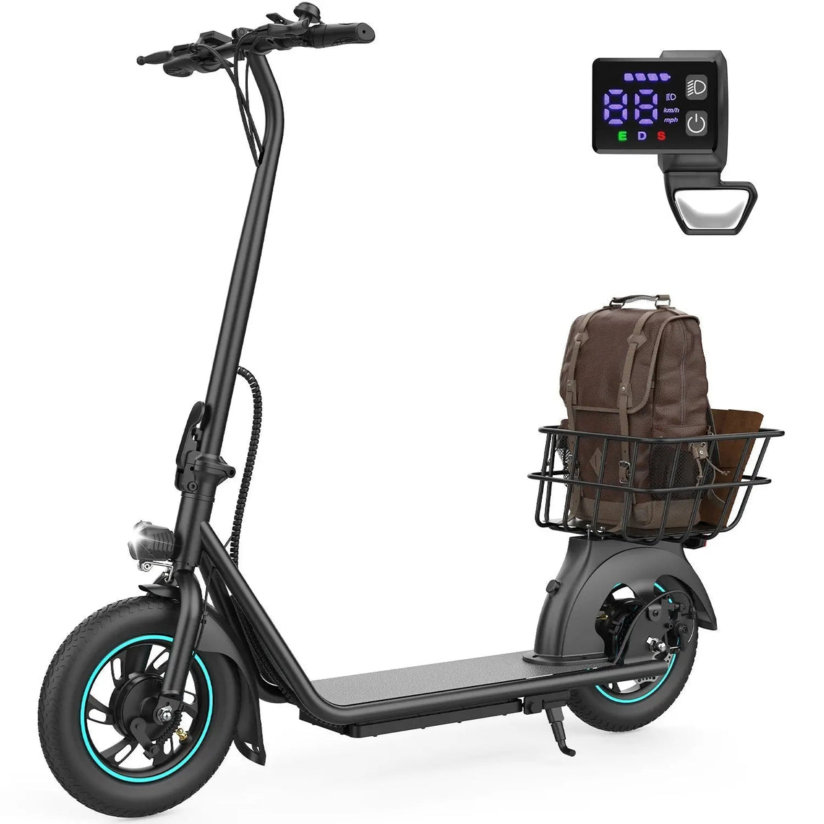 Gyroor X2 550W Electric Scooter – 800W Peak, 12 Pneumatic Tires, Folding