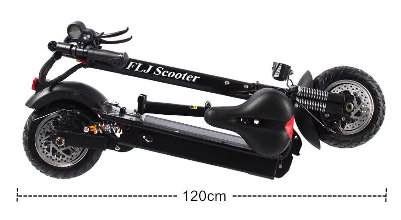FLJ 2400W Dual Motor e Scooter 52V Folding Electric
