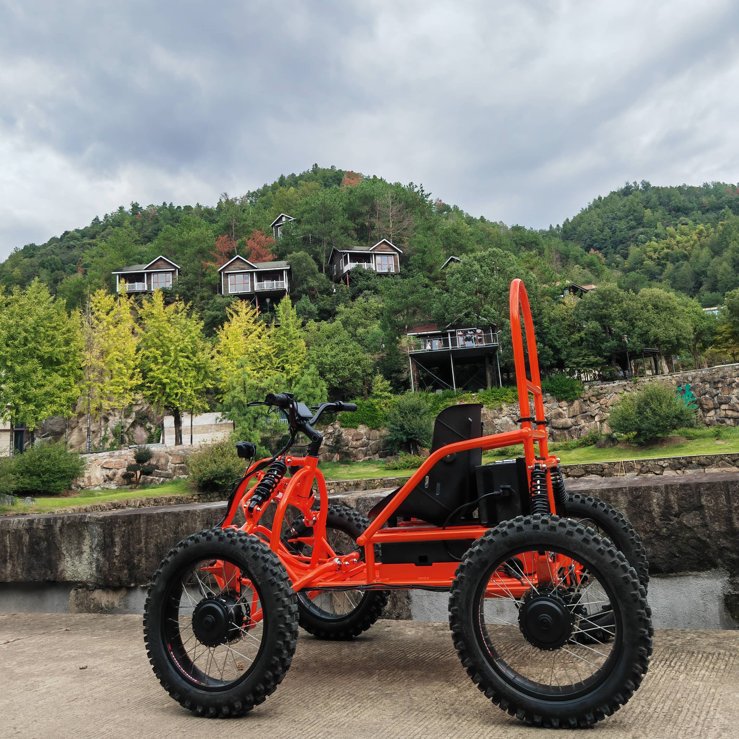 KCET006 4WD Professional Electric ATV 4WD 48V 60ah Long Range Fat Tire Quad Bike