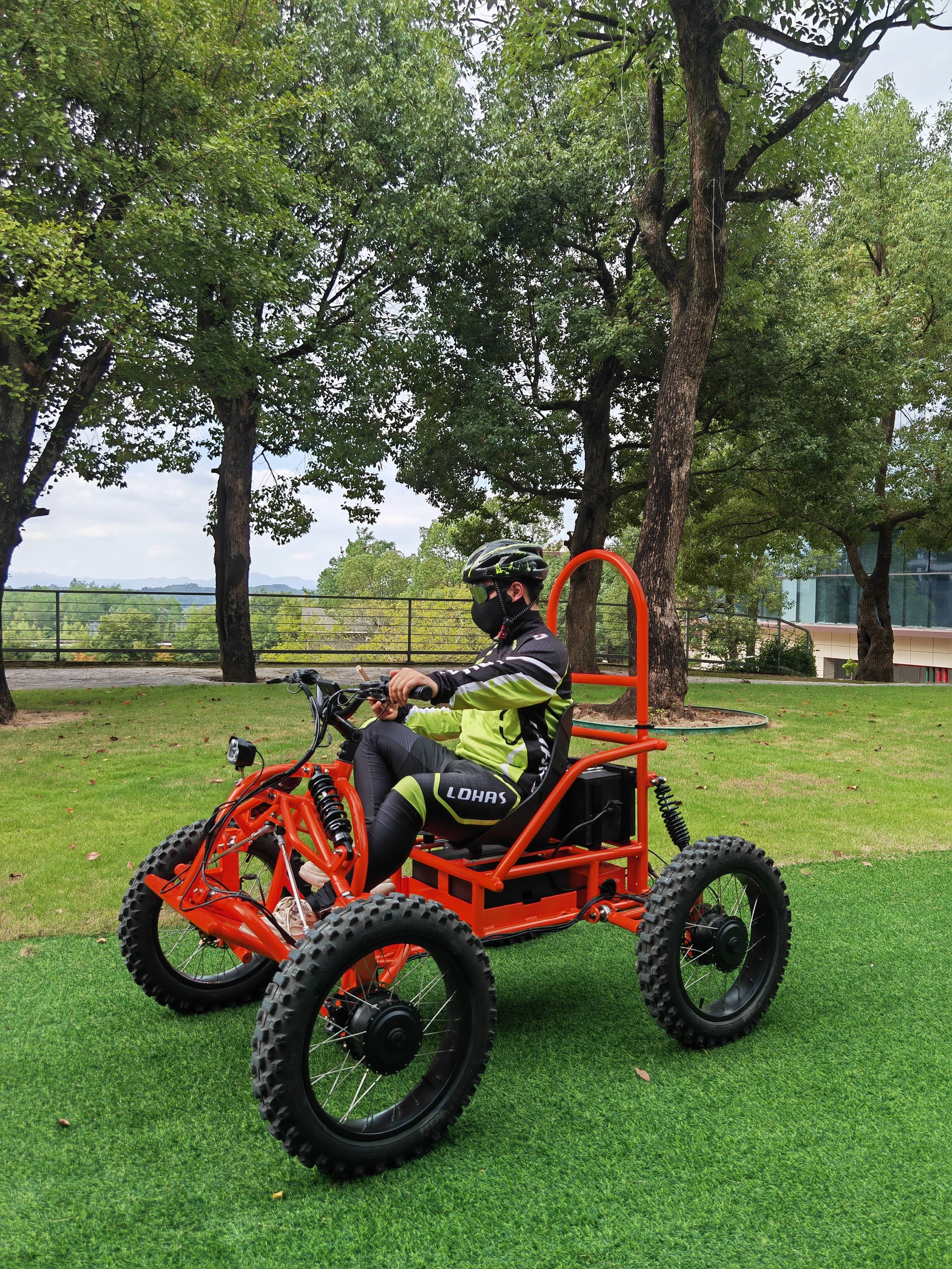 KCET006 4WD Professional Electric ATV 4WD 48V 60ah Long Range Fat Tire Quad Bike