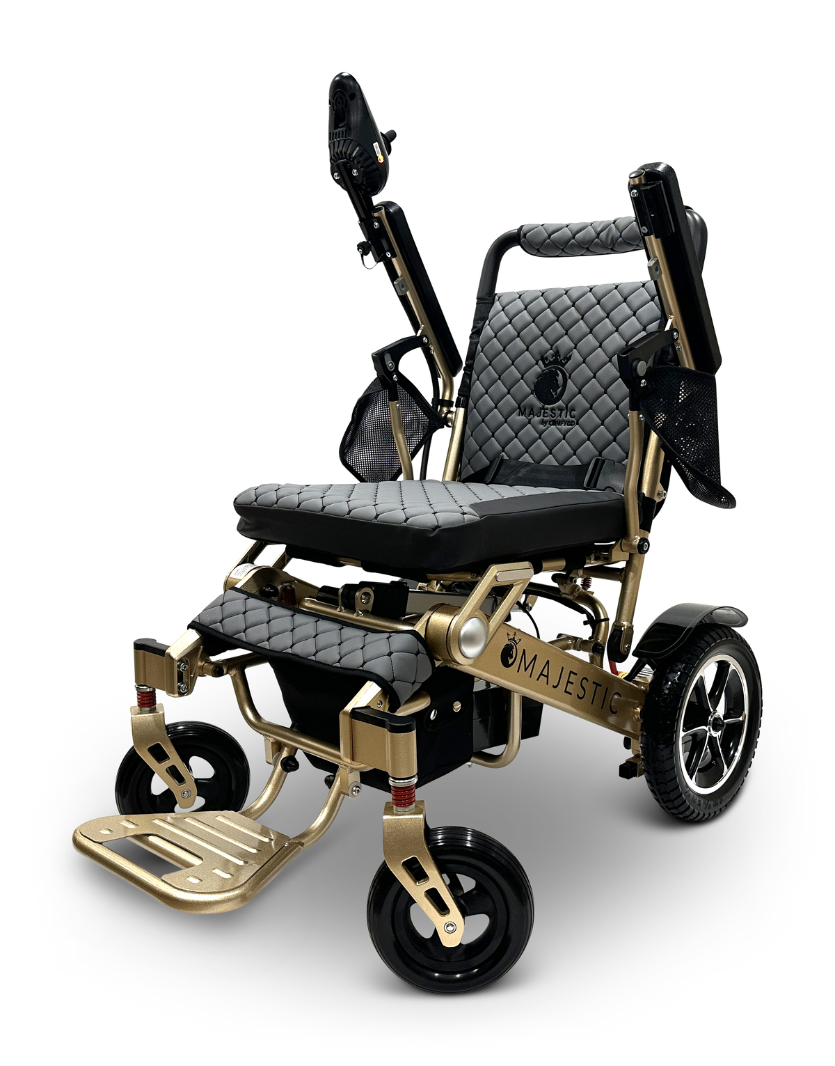 MAJESTIC IQ-7000 Auto Folding Remote Controlled Electric Wheelchair + Brushless Motor