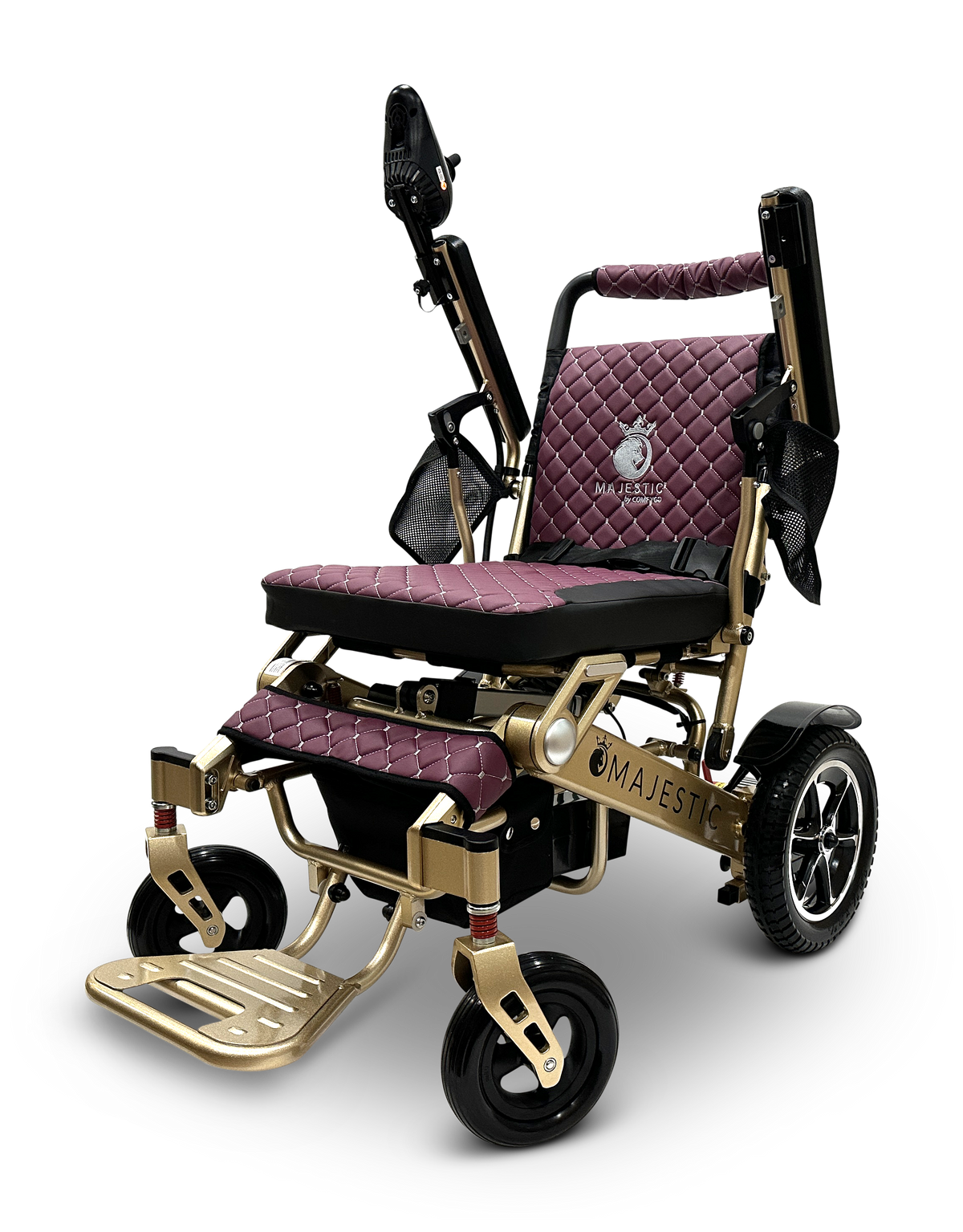 MAJESTIC IQ-7000 Auto Folding Remote Controlled Electric Wheelchair + Brushless Motor