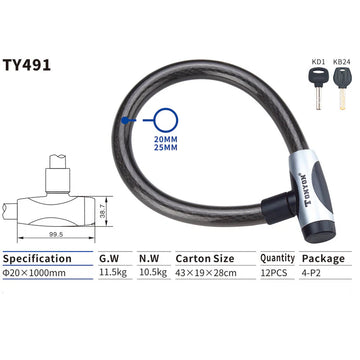 Tonyon Heavy-Duty Bike Locks