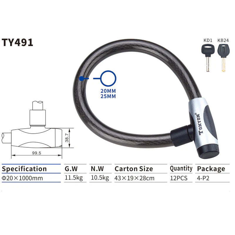 Tonyon Heavy-Duty Bike Locks