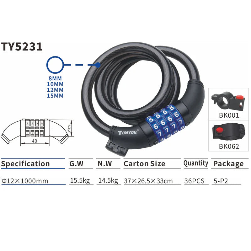 Tonyon Heavy-Duty Bike Locks