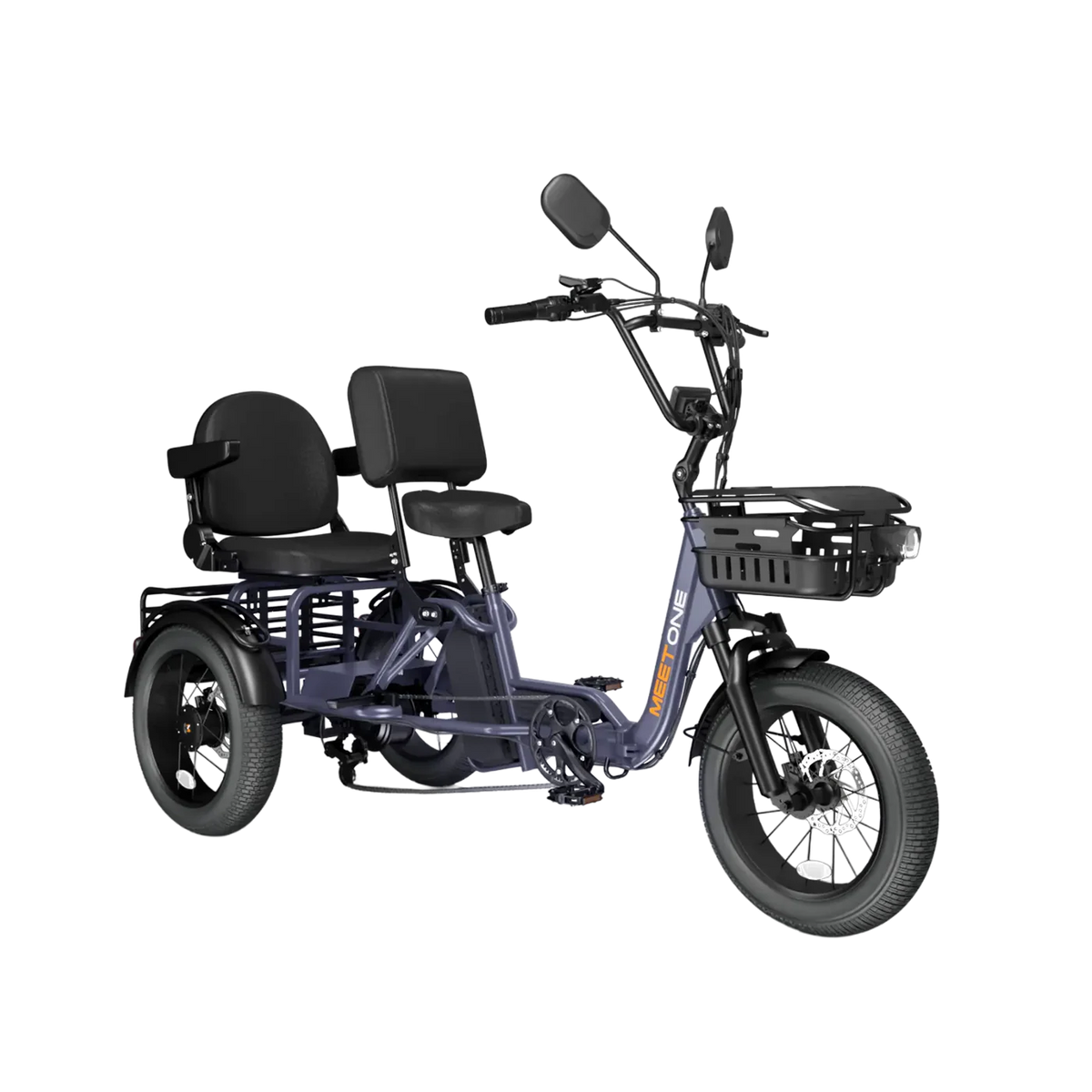 Meet One Pair Electric Trike with Passenger Seat
