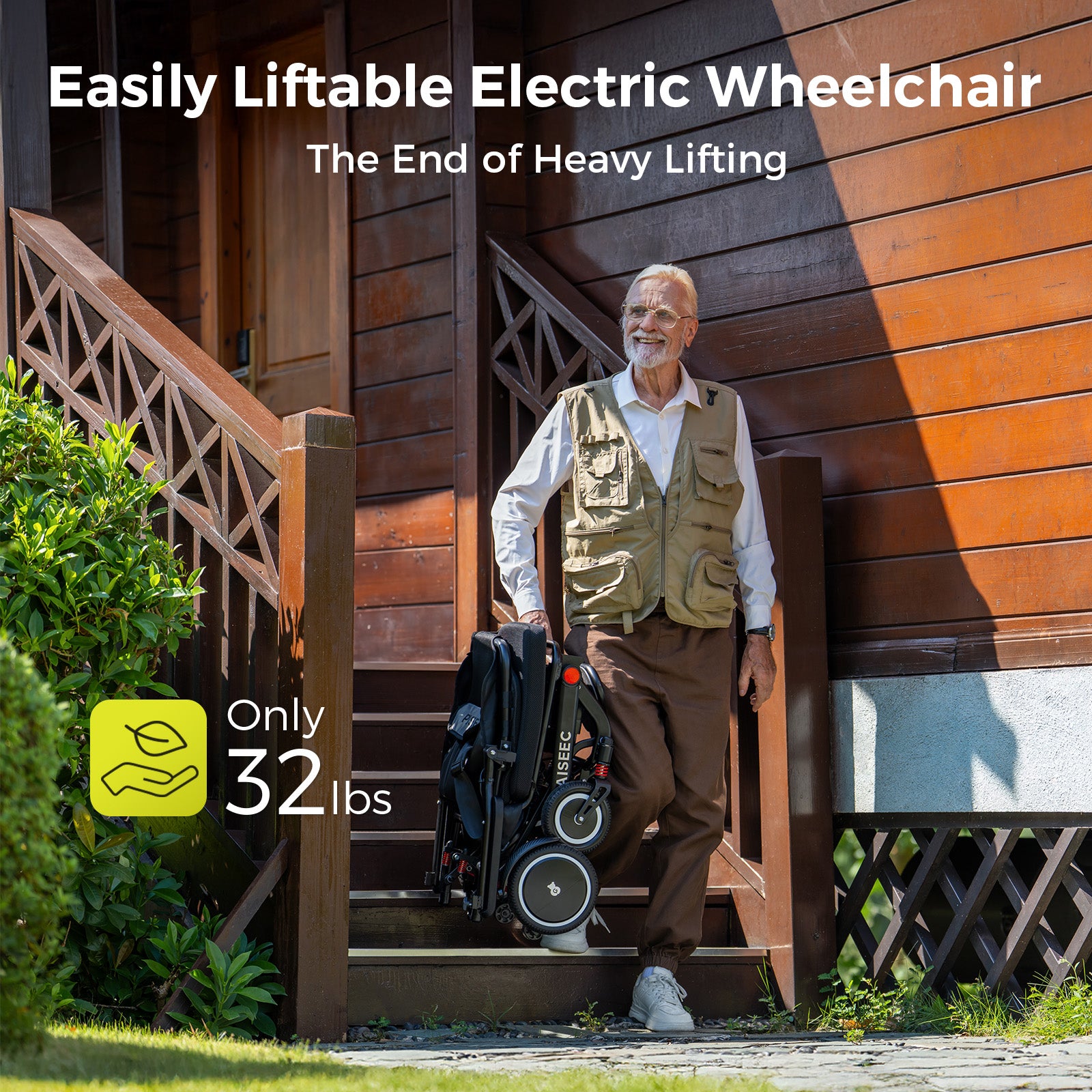 Paiseec Lightweight Electric Wheelchair Q3