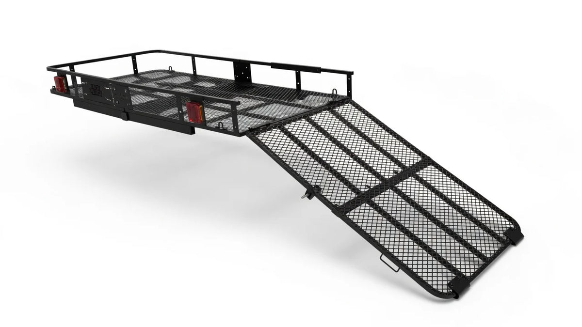 eTrike Hitch Rack - PRO HD 34-75 | 200 lb Platform Carrier with Full-Width Ramp