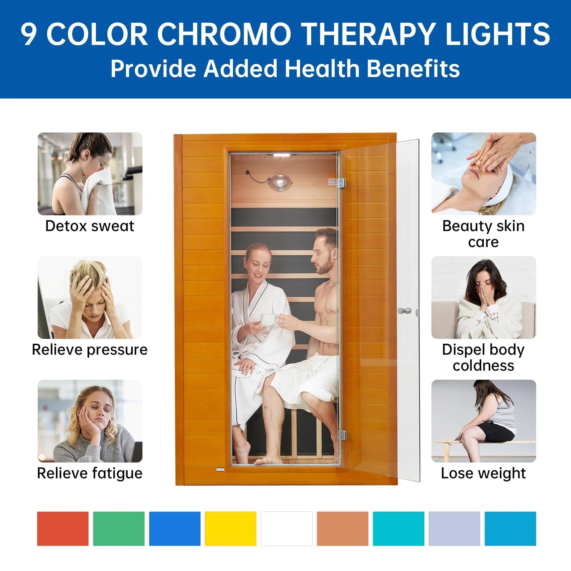 Earth 1-2 Person Low EMF Far Infrared Sauna