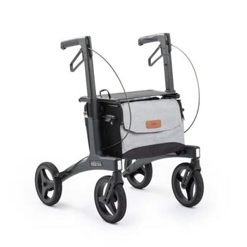 Rollz Flow Lightweight Aluminum Rollator Walker with Seat