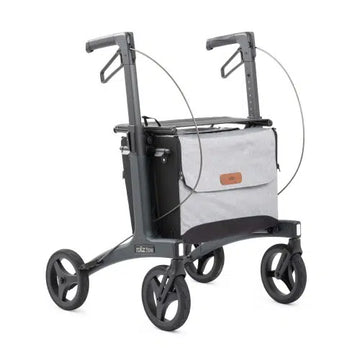 Rollz Flow Lightweight Aluminum Rollator Walker with Seat