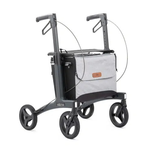 Rollz Flow Lightweight Aluminum Rollator Walker with Seat