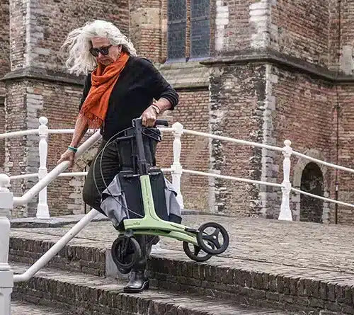 Rollz Air Carbon Fiber Rollator Walker with Seat