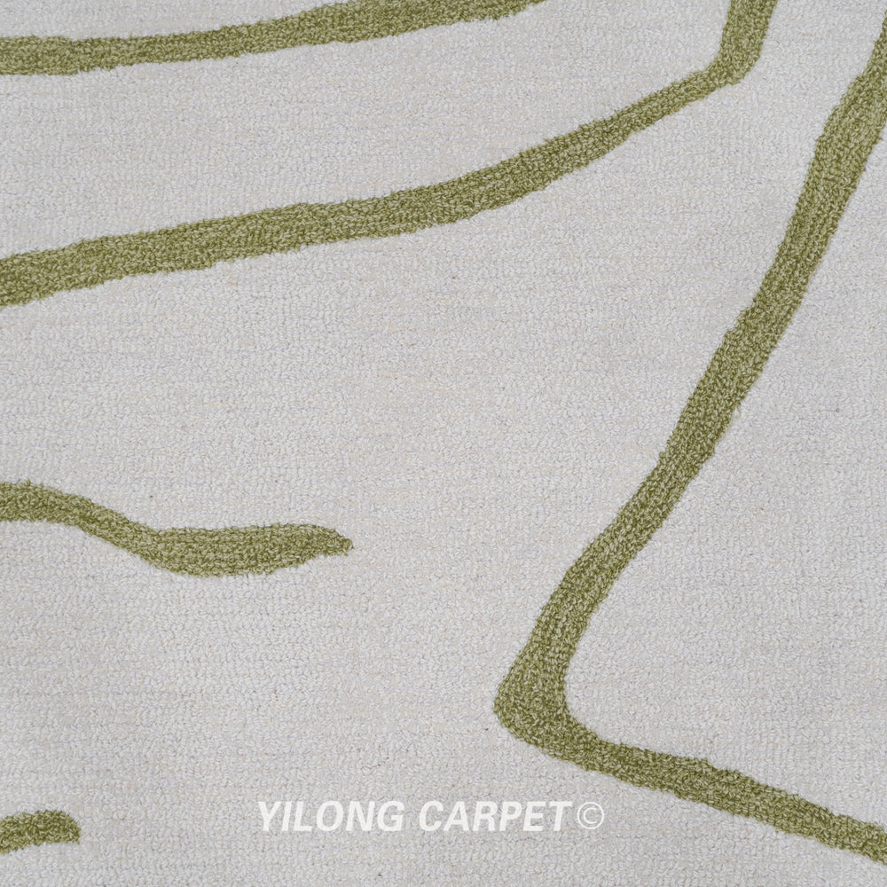 Hand Tufted Carpet Modern Wool Carpet 6.56x9.84ft