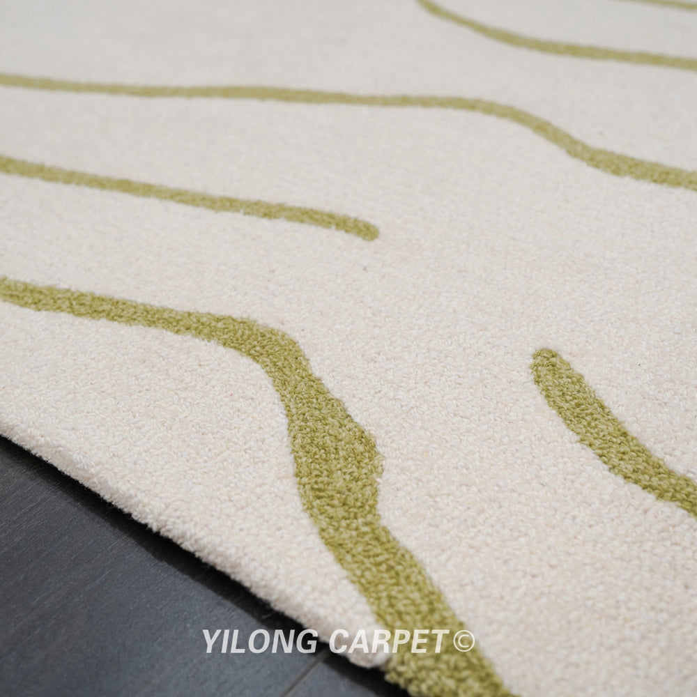 Hand Tufted Carpet Modern Wool Carpet 6.56x9.84ft