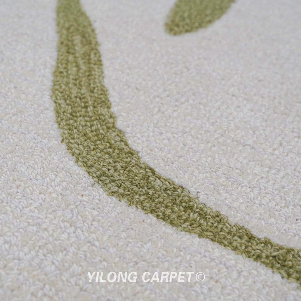 Hand Tufted Carpet Modern Wool Carpet 6.56x9.84ft