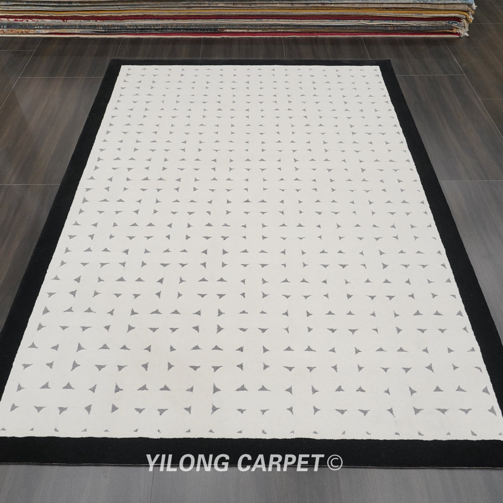 Hand Tufted Wool Carpet Modern Design Simple Carpet 6.56x9.84ft
