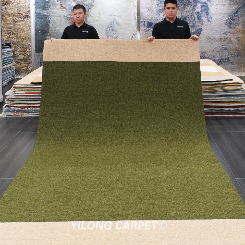 Hand Tufted Wool Carpet Modern Design Pale Carpet 6.56x9.84ft