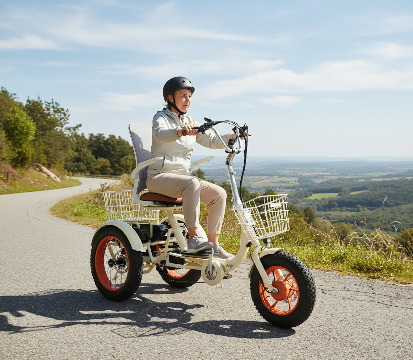 2026 Simple Glide Deluxe 750W Fat Tire Rear Motor E-Bike