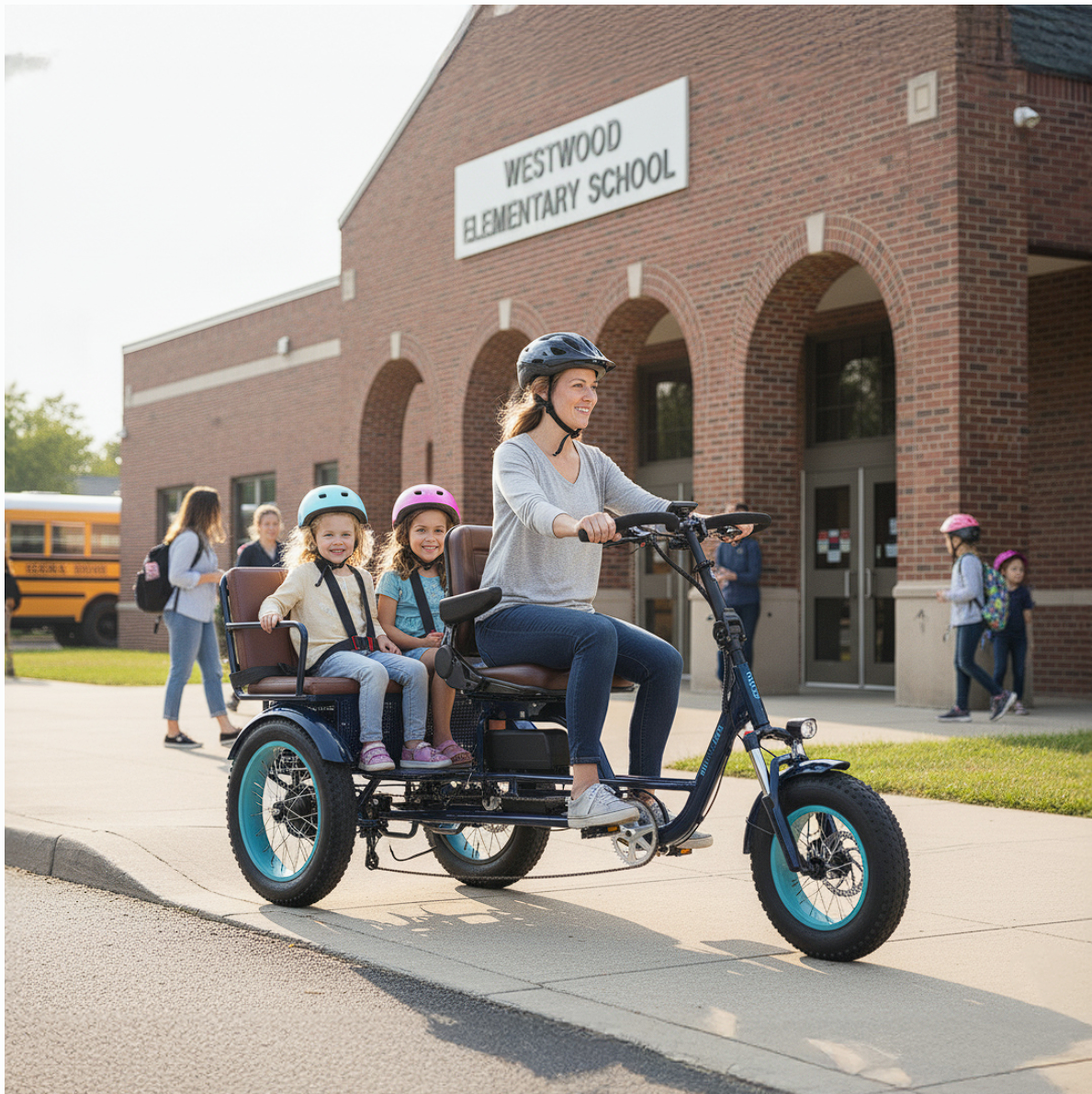 EVRYjourney Recumbent E-Bike Rickshaw 750W