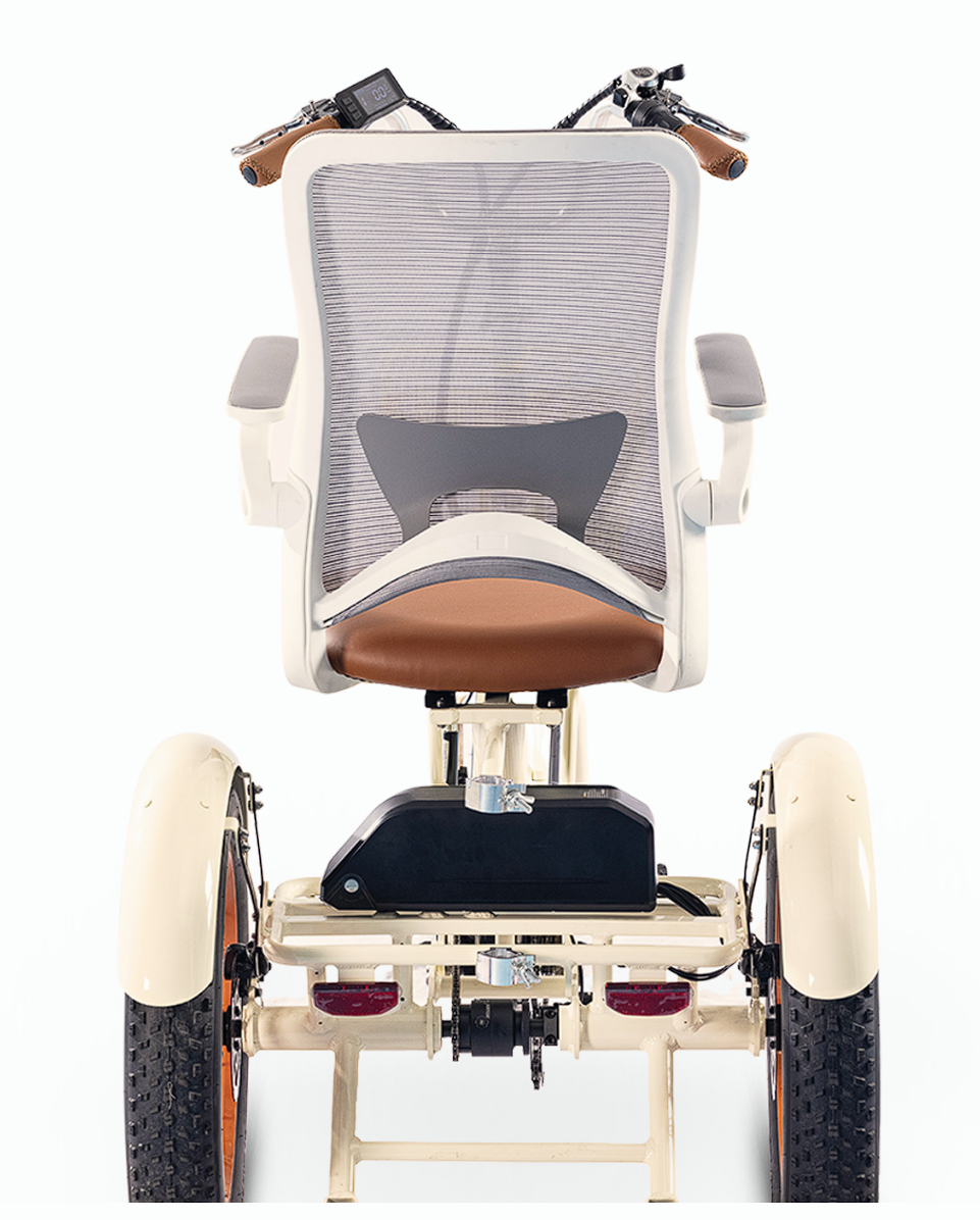 Simple Glide Fat Tire 750W Recumbent E-Trike 2026 w/ Footrest & Hitch Connector