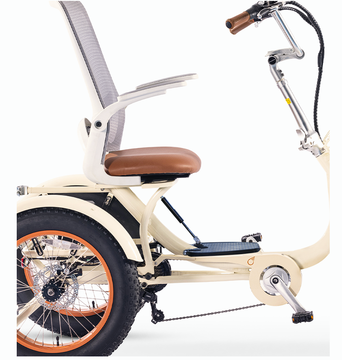Simple Glide Fat Tire 750W Recumbent E-Trike 2026 w/ Footrest & Hitch Connector